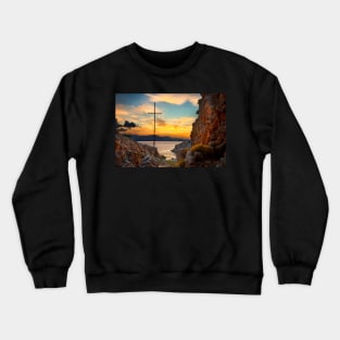 Agriomandra sunset Crewneck Sweatshirt